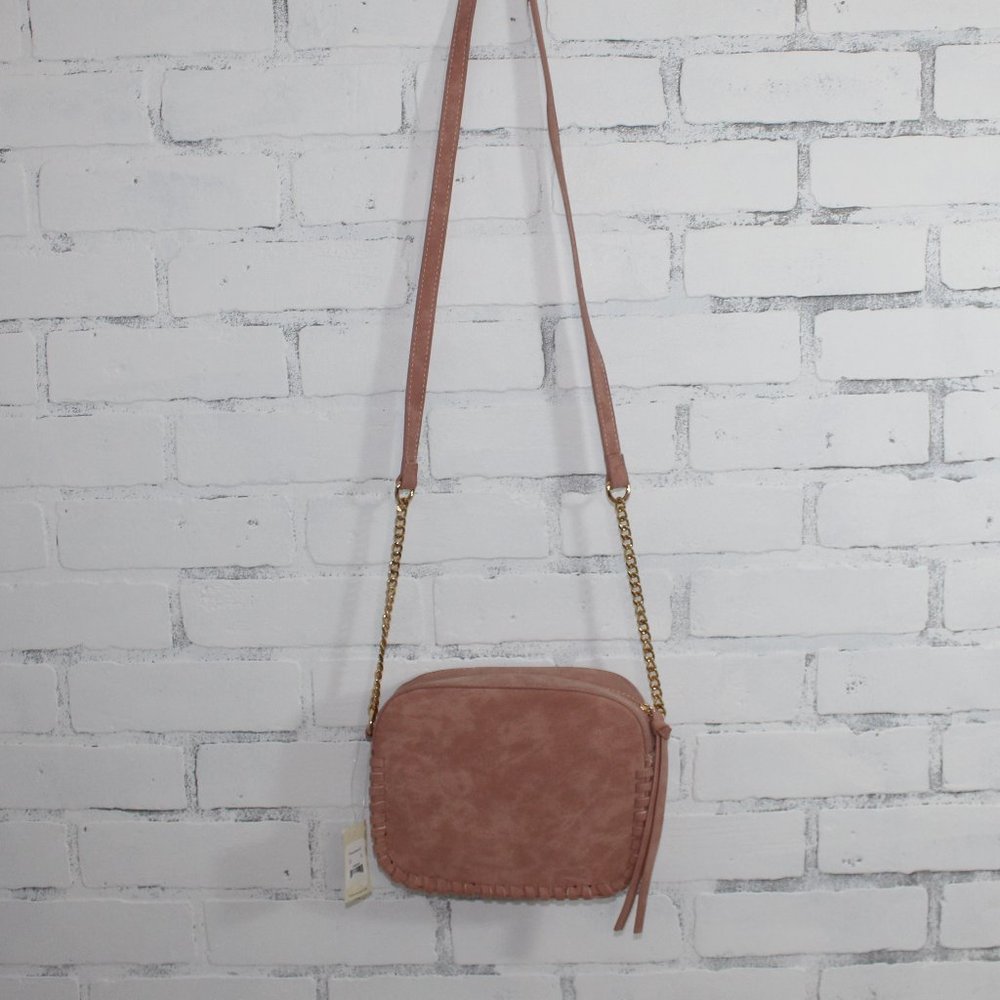 Francesca's Light Blush Pink Crossbody Purse / NWT